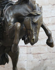 Frederic Remington Bronco Buster Bucking Horse Western Americana Bronze Statue