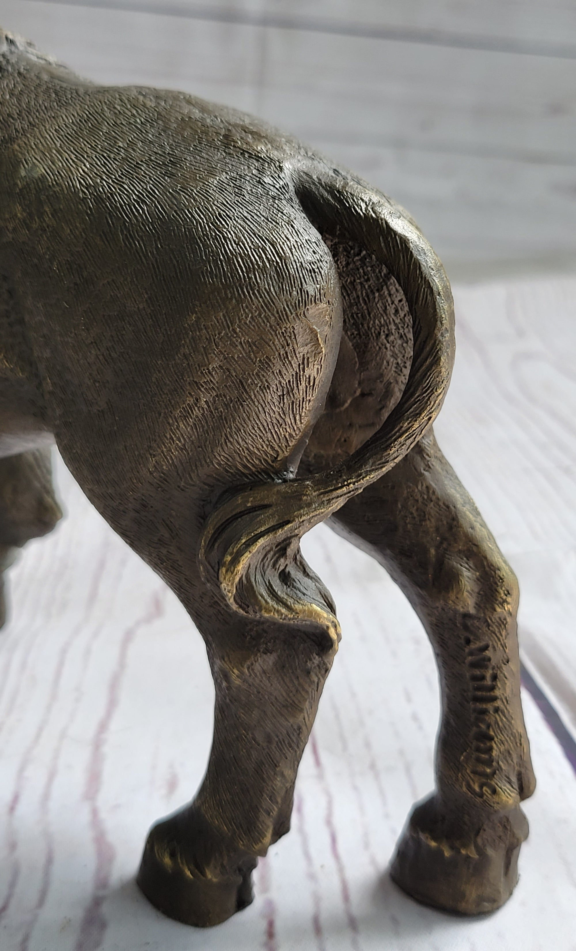 American Buffalo Bull Bison Bronze Metal Figure Figurine Sculpture Statue Western Decor 8&quot; x 11&quot;