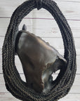 Equestrian Horse Lover Horses Bust Original Art Bronze Sculpture Statue Figure on Marble Base