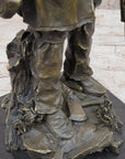 Signed Original Bronze Wyatt Earp Statue Sculpture Western Cowboy 21" x 7"