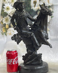 Abstract Modern Art Original Kamiko Outlaw Cowboy Horse Gun Bronze Sculpture Art