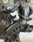 Abstract Modern Art Original Kamiko Outlaw Cowboy Horse Gun Bronze Sculpture Art