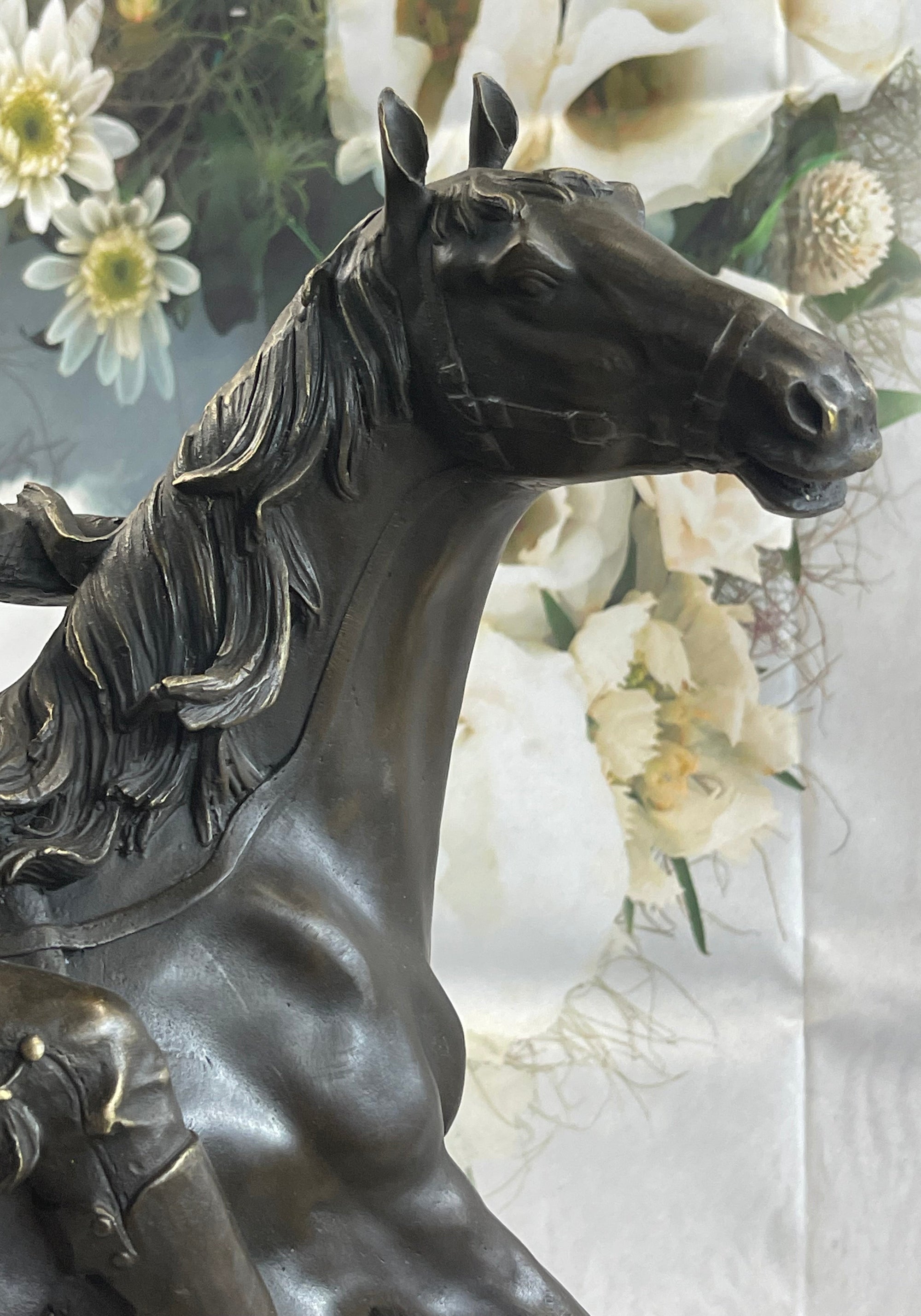 Abstract Modern Art Original Kamiko Outlaw Cowboy Horse Gun Bronze Sculpture Art