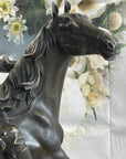 Abstract Modern Art Original Kamiko Outlaw Cowboy Horse Gun Bronze Sculpture Art