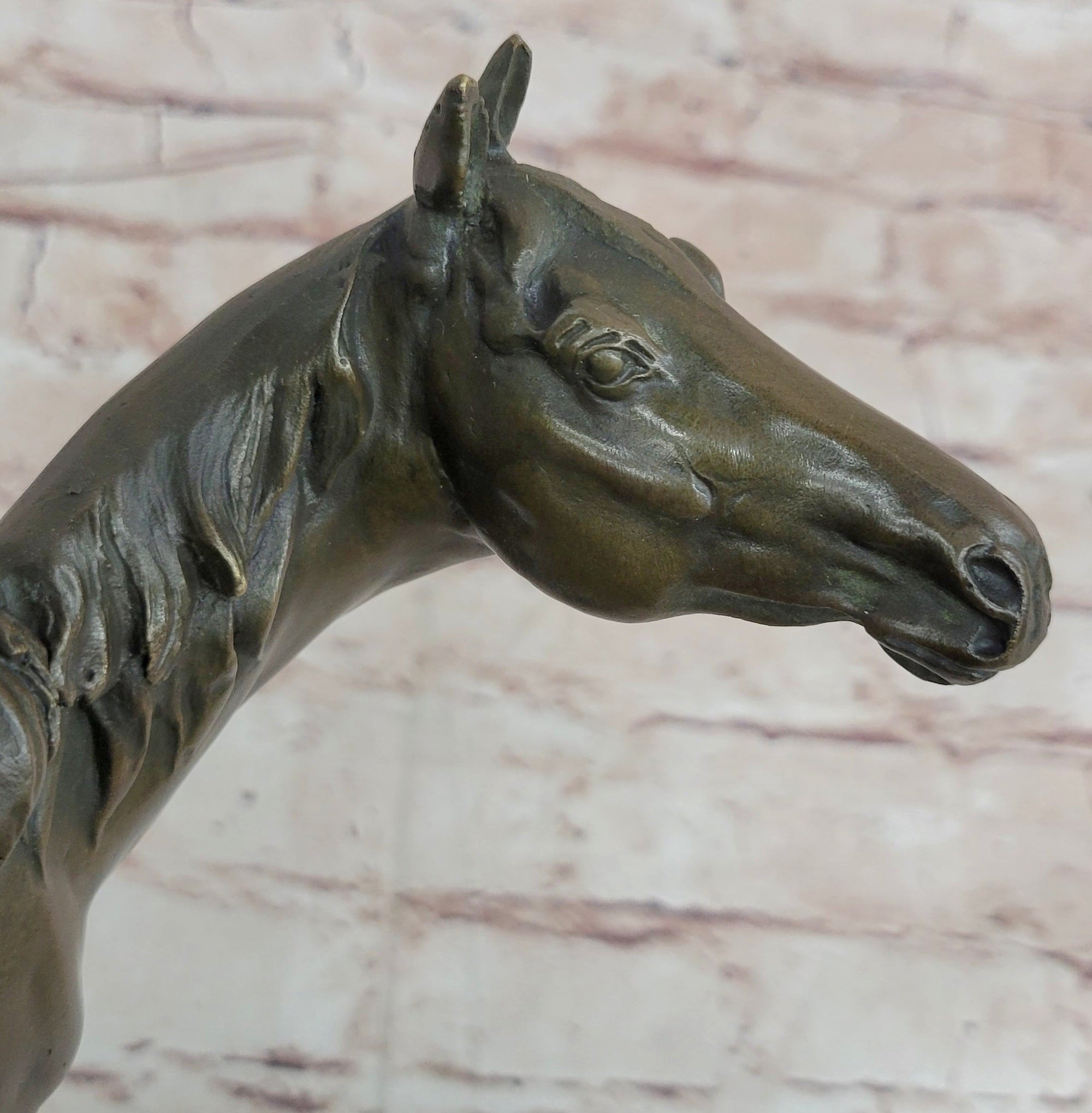 Bronze Western Sculpture Cowboy on Horseback Statue Figure 14&quot; x 11&quot;