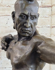 Native American Indian Mohawk Archer Bronze Bust Sculpture Statue Mario Nick 29" x 23"