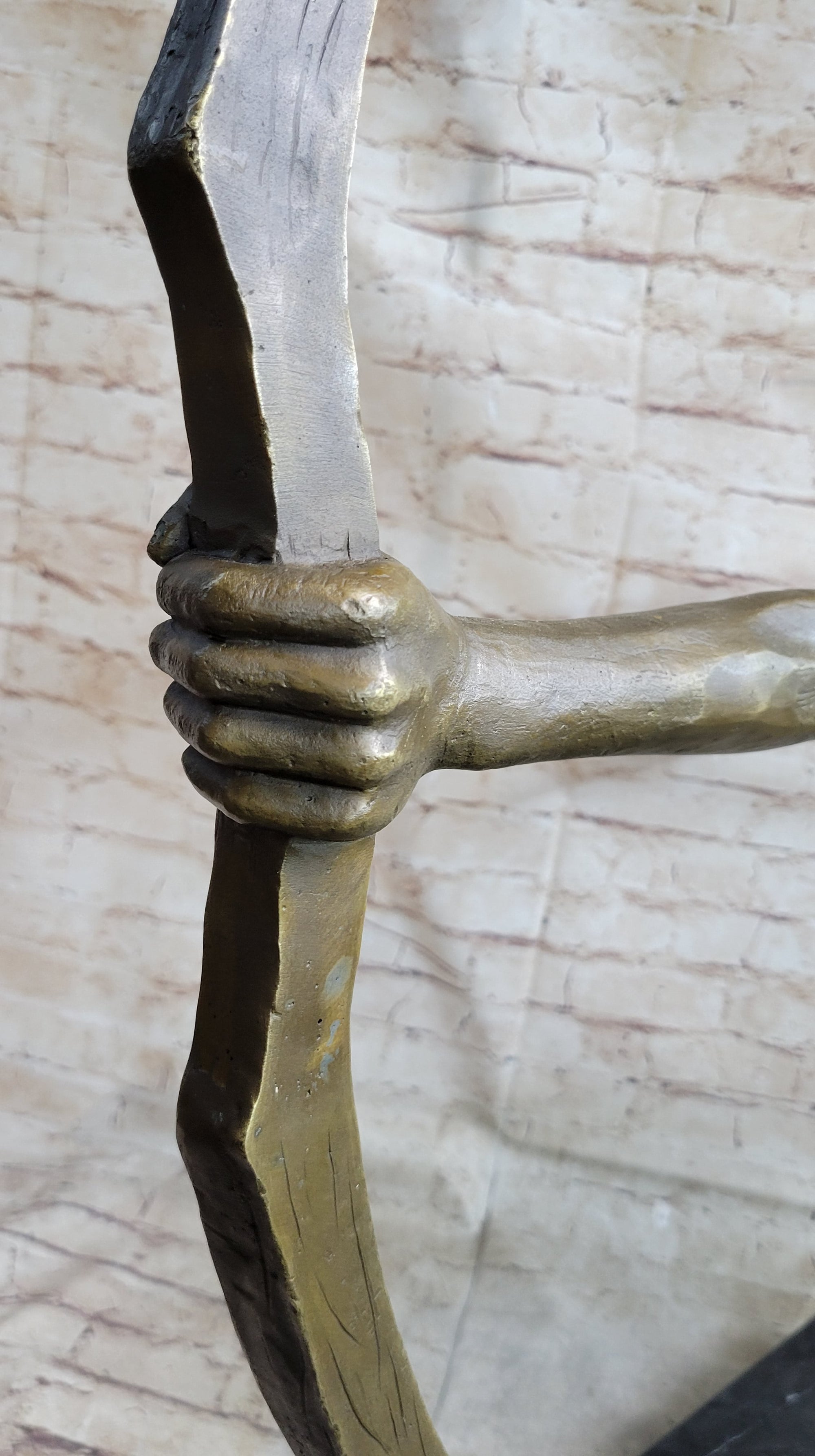 Native American Indian Archer Abstract Bronze Statue Sculpture Figure Mario Nick 33&quot; x 22&quot;