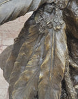 Carl Kauba Native American Indian Chief in War Bonnet Bust Bronze Sculpture Statue
