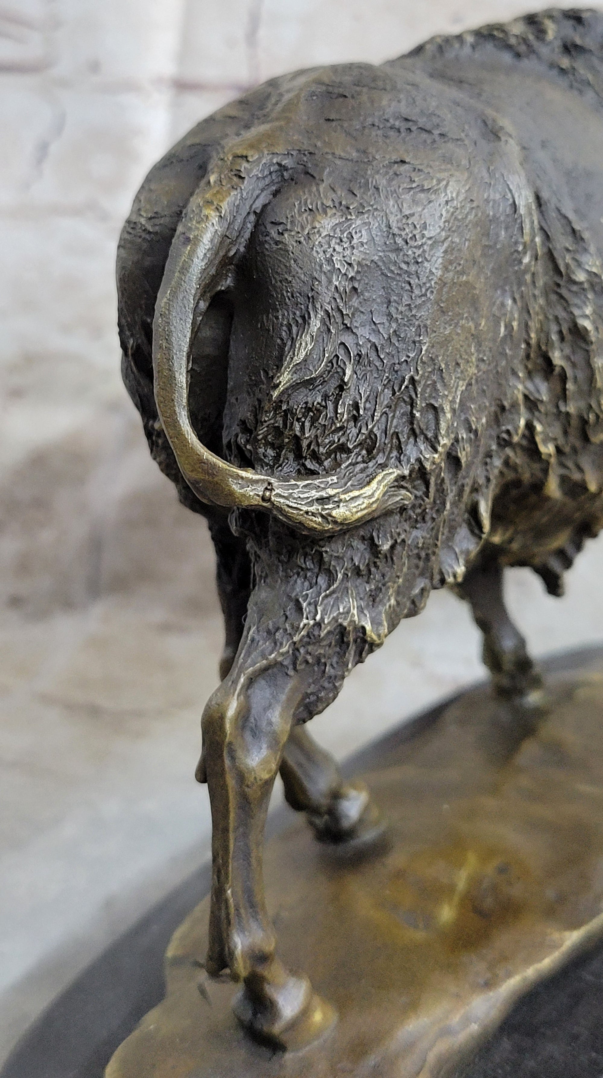 American Buffalo Bison Hot Cast Bronze Sculpture Statue Figure after Antoine Barye