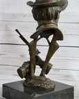 Wyatt Earp Wild West OK Corral Bronze Bust Sculpture Statue Western Art Decor