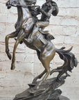 Large Original American Cowboy with Gun Sheriff Outlaw Western Art Bronze Statue