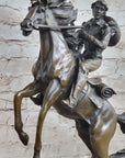 Large Original American Cowboy with Gun Sheriff Outlaw Western Art Bronze Statue