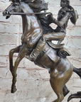 Large Original American Cowboy with Gun Sheriff Outlaw Western Art Bronze Statue