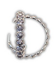 Bailey Stud Hoop Fashion Earring - Silver