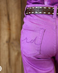 *YOUTH* SIGNATURE TROUSER- POPPY PURPLE