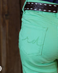 *YOUTH* SIGNATURE TROUSER - LIME GREEN