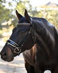 Taos Black Patent Leather Snaffle Bridle