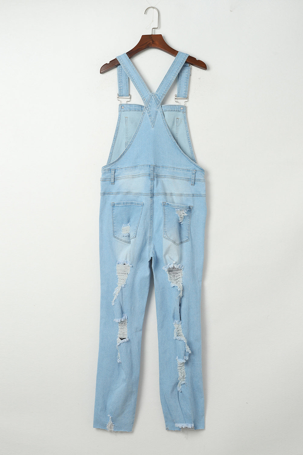 Sophia Constructed Bib Distressed Overalls