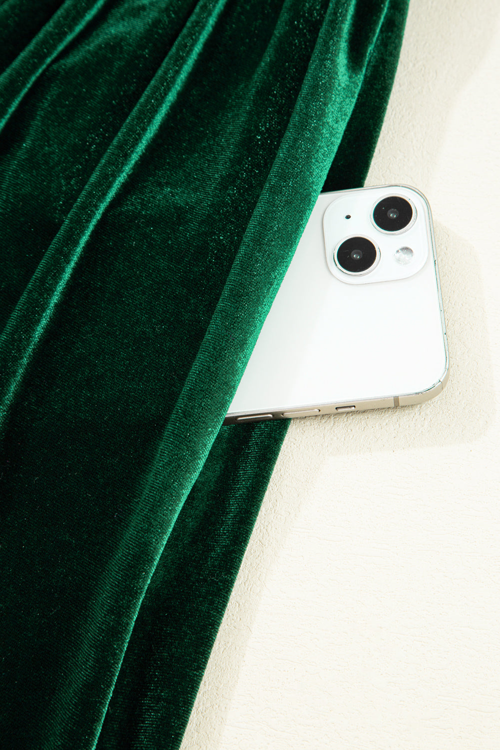 Bow Velvet High Waist Mini Dress