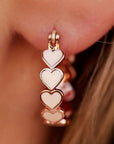 Heart Shape Small Hook Earrings