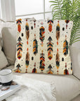Aztec Feathers Pillow Case Made in America