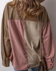 Abigail Block Chest Corduroy Shacket