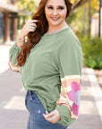 Sara Flower Raglan Sleeve Top
