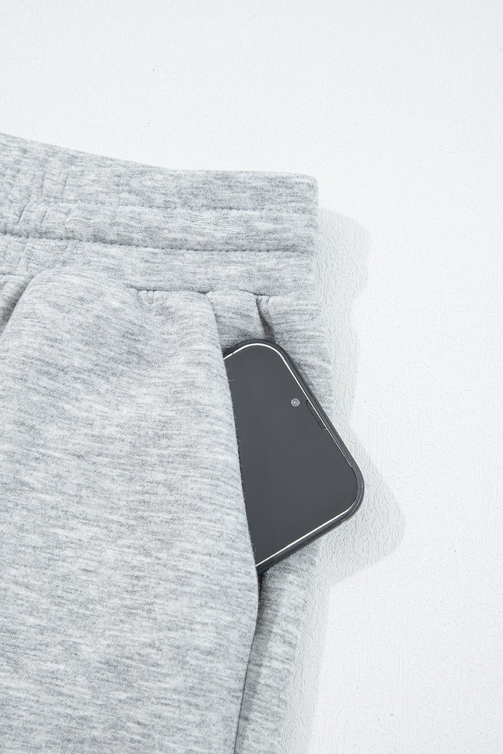 Solid Quarter-Zip Top and Drawstring Pants Set