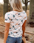Zariah Western Short Sleeve Top
