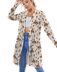 Rodeo Cowboy Print Lightweight Cardigan