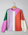 Hailey Textured Knit Drop Shoulder Loose Fit Sweater