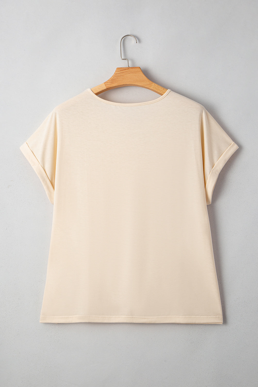 Plus Size Lace Patchwork Short Sleeve Top