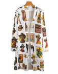 Vintage Cowboy Collage Western Lightweight Cardigan
