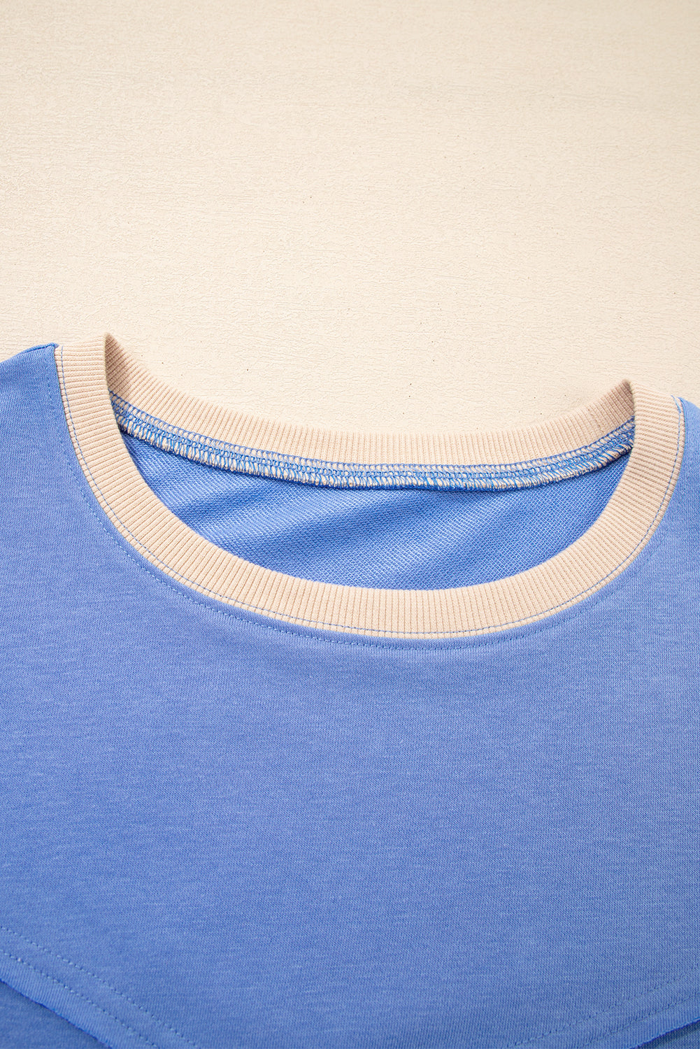 Plus Size Floral Patchwork Reverse Seam Top