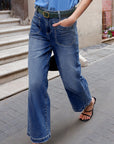 Denim Patch Pocket Shift Jeans