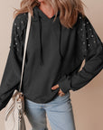 Sofia Stud Raglan Sleeve Hoodie
