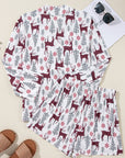 Christmas Deer Shirt and Shorts Lounge Set