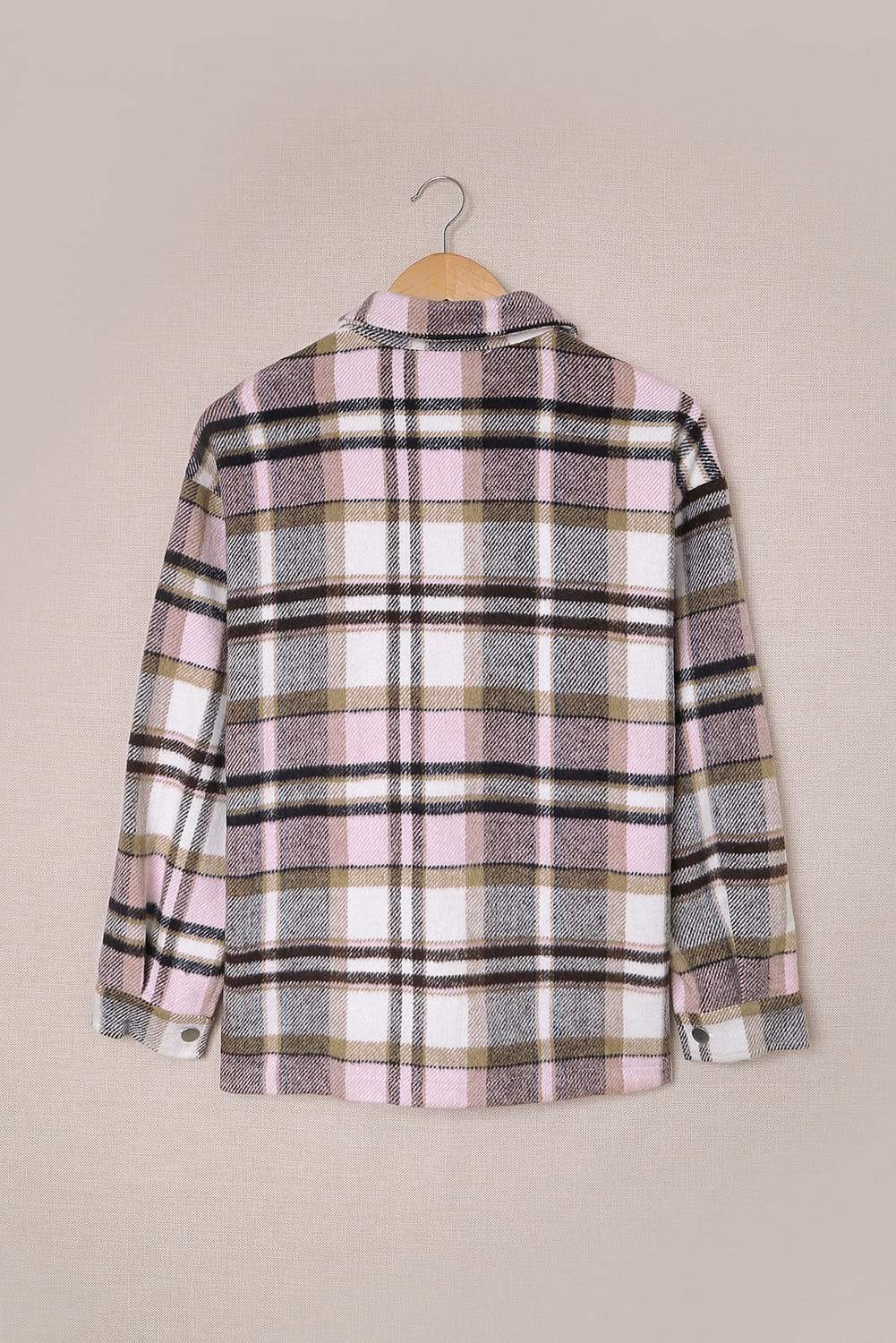 Plaid Chest Pocket Buttoned Shacket