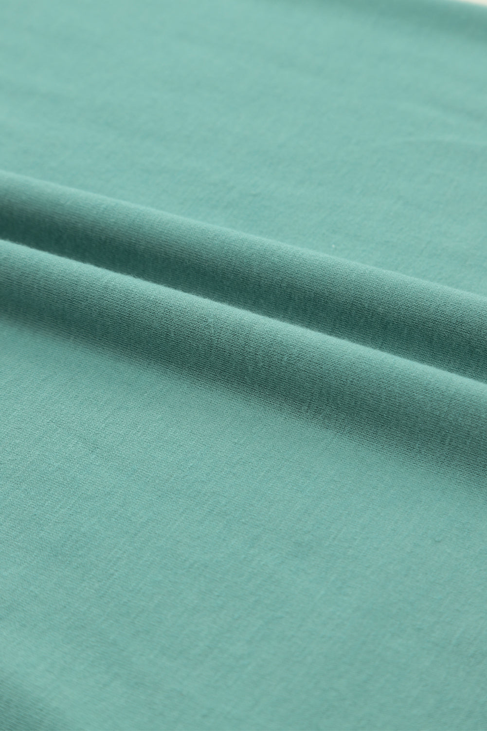 Solid Button-Up Scoop Neck Dress