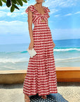French Riviera Resort Swimsuit and Skirt Set