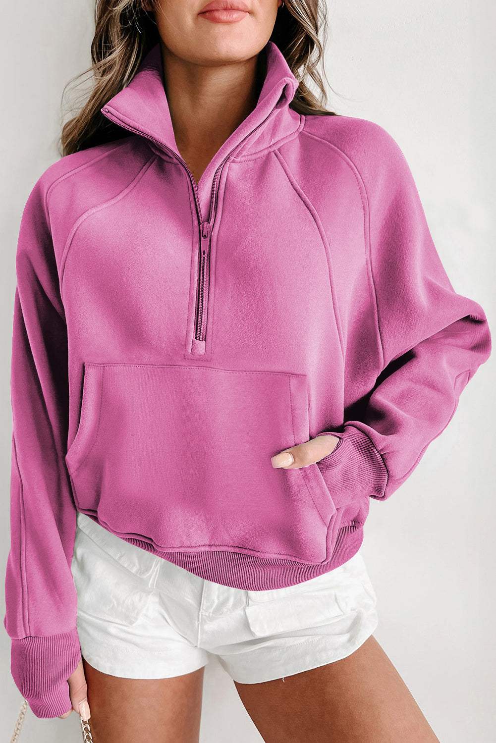 Fleece Lined Zip-Up Sweatshirt