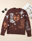 Western Cowgirl Crewneck Sweater