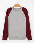 Colorblock Raglan Long Sleeve T-Shirt