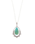 Lace Turquoise and Sterling Silver Necklace