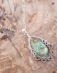 Lace Turquoise and Sterling Silver Necklace