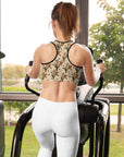 Longhorn Ranch Cactus Padded Sports Bra