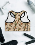 Longhorn Ranch Cactus Padded Sports Bra