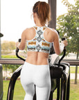 Aztec Blanket Print Sports Bra