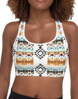 Aztec Blanket Print Sports Bra