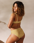 Yeehaw Yellow Gingham Print Bikini